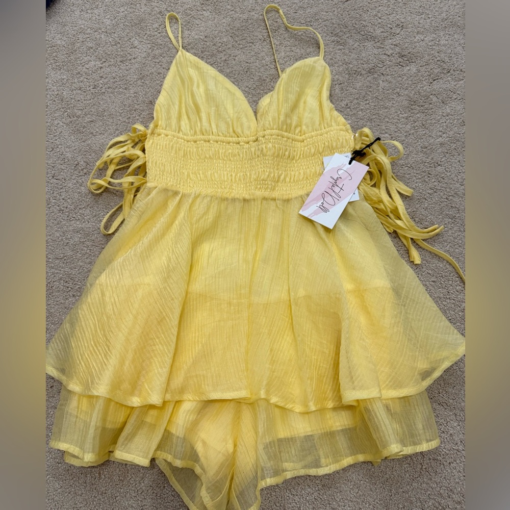 Crystal Doll Yellow Jumpsuit